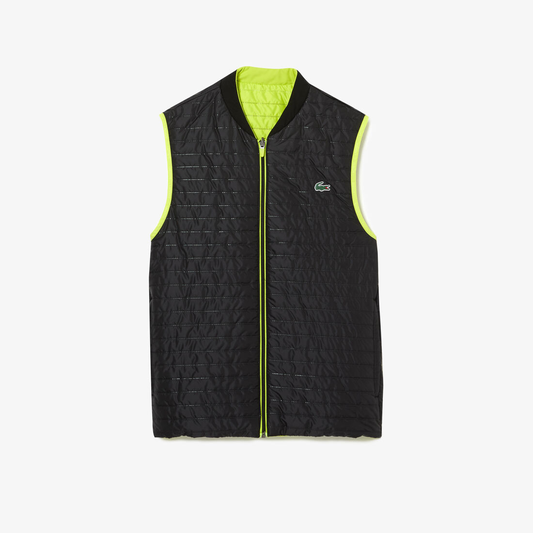 Lacoste Sport Padded And Reversible Vest Men's Jackets Yellow / Black | 135-JPQEHO