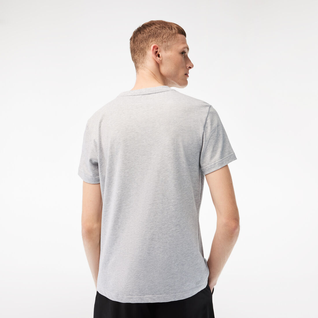 Lacoste Sport Regular Fit Organic Cotton Men's T Shirts Grey | 630-DISNOF