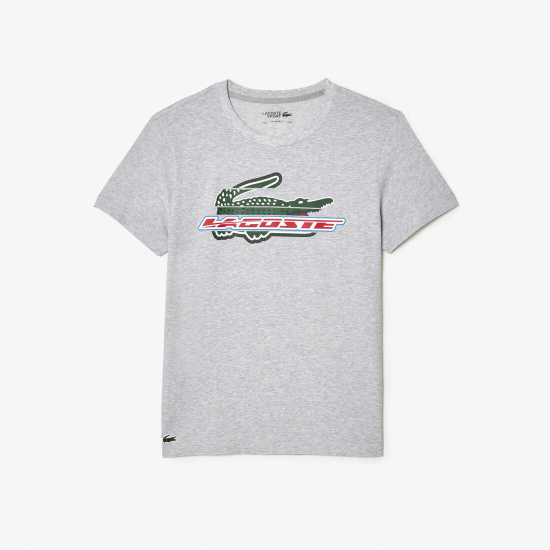 Lacoste Sport Regular Fit Organic Cotton Men's T Shirts Grey | 630-DISNOF