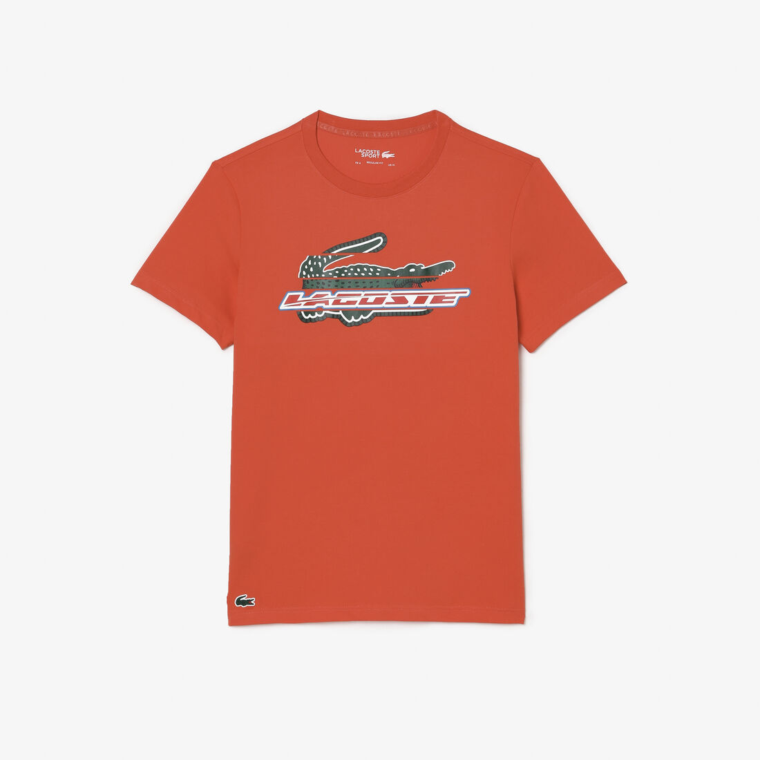 Lacoste Sport Regular Fit Organic Cotton Men's T Shirts Orange | 789-RKJSBM