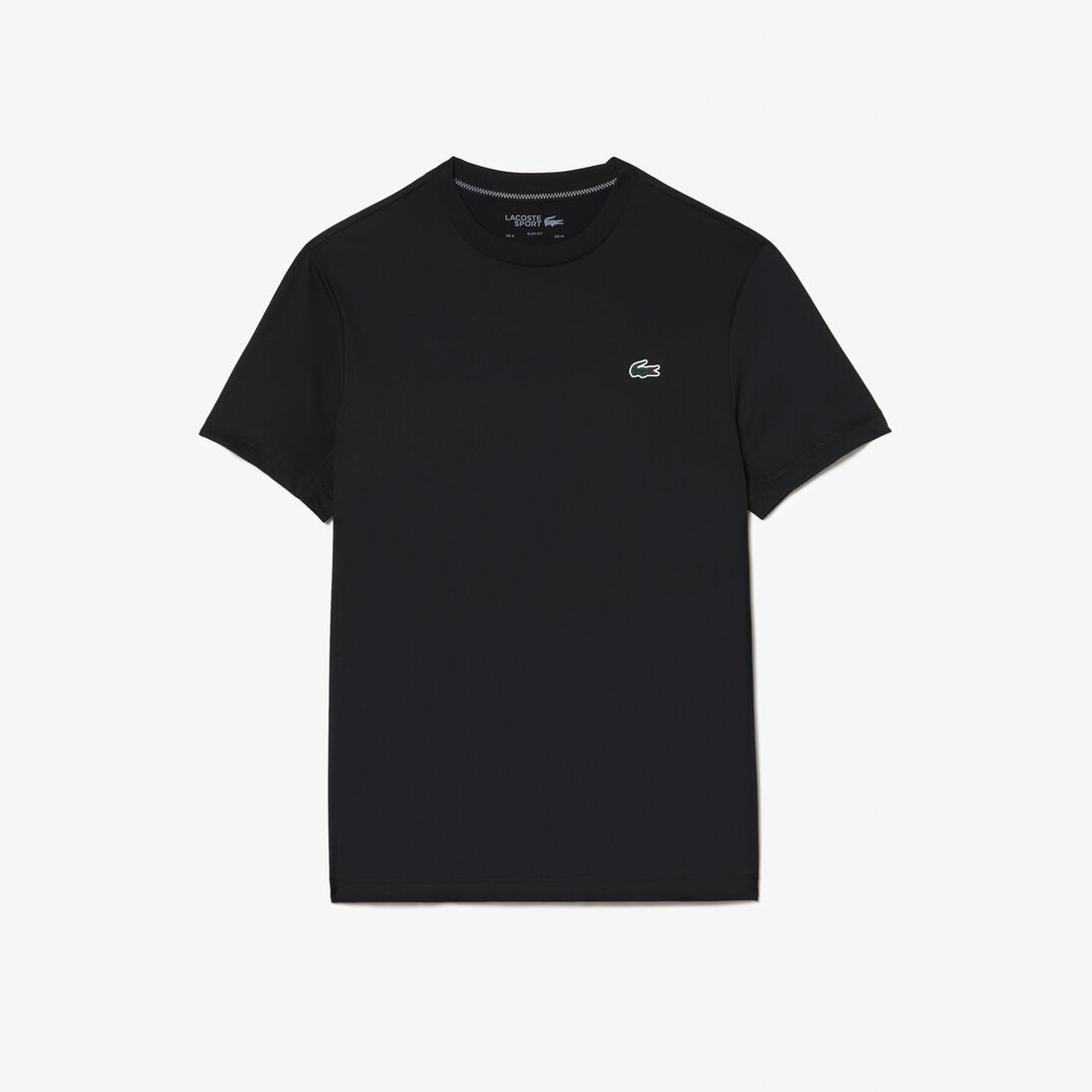 Lacoste Sport Slim Fit Stretch Jersey Men's T Shirts Black | 516-AOKNCJ