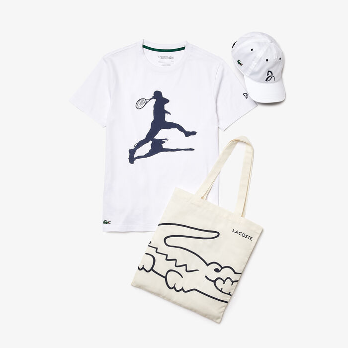 Lacoste Sport X Novak Djokovic Pack Men's T Shirts White | 231-ZUYESR