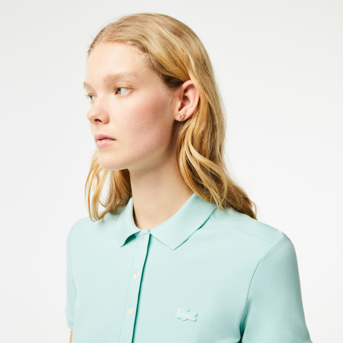 Lacoste Stretch Cotton Piqué Women's Dress Light Green | 091-RKHMSN