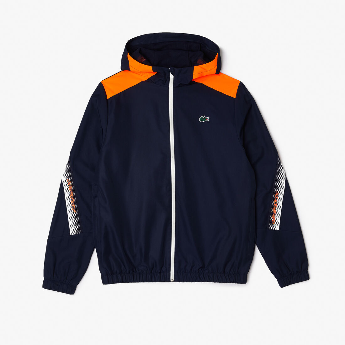 Lacoste Tennis Recycled Polyester Hooded Men's Jackets Navy | 507-DSPRBL