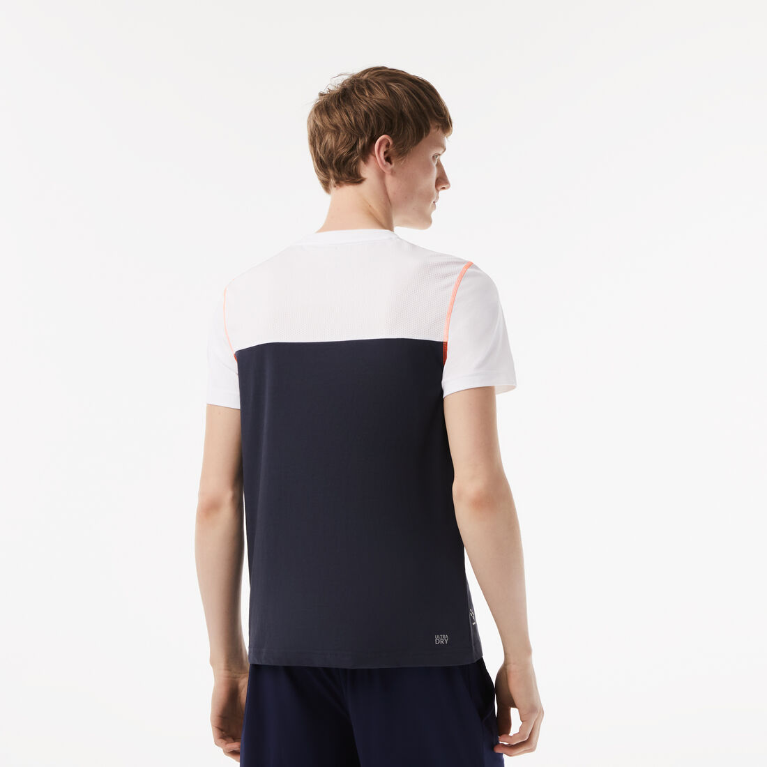 Lacoste Tennis X Daniil Medvedev Jersey Men's T Shirts White / Blue / Orange | 025-SMPEXV