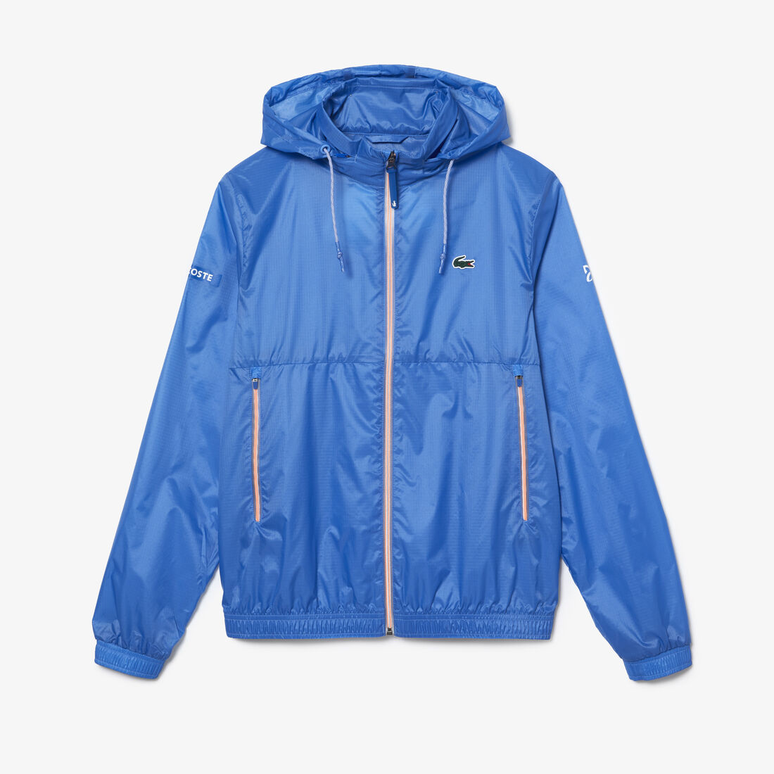 Lacoste Tennis X Novak Djokovic Zip Men's Jackets Blue | 362-WRHAUZ