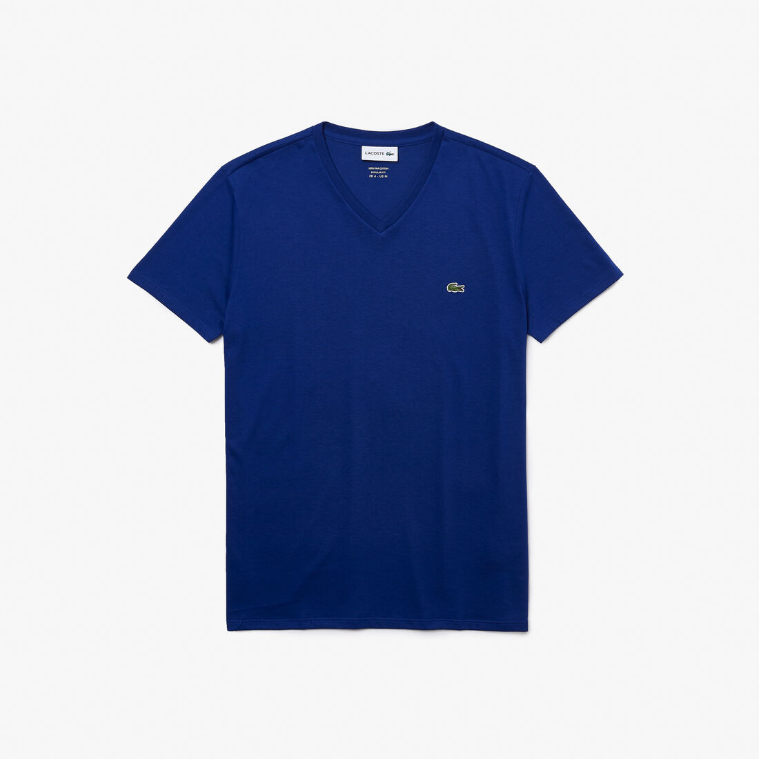 Lacoste V-neck Pima Cotton Jersey Men's T Shirts Blue | 907-ATKHWD